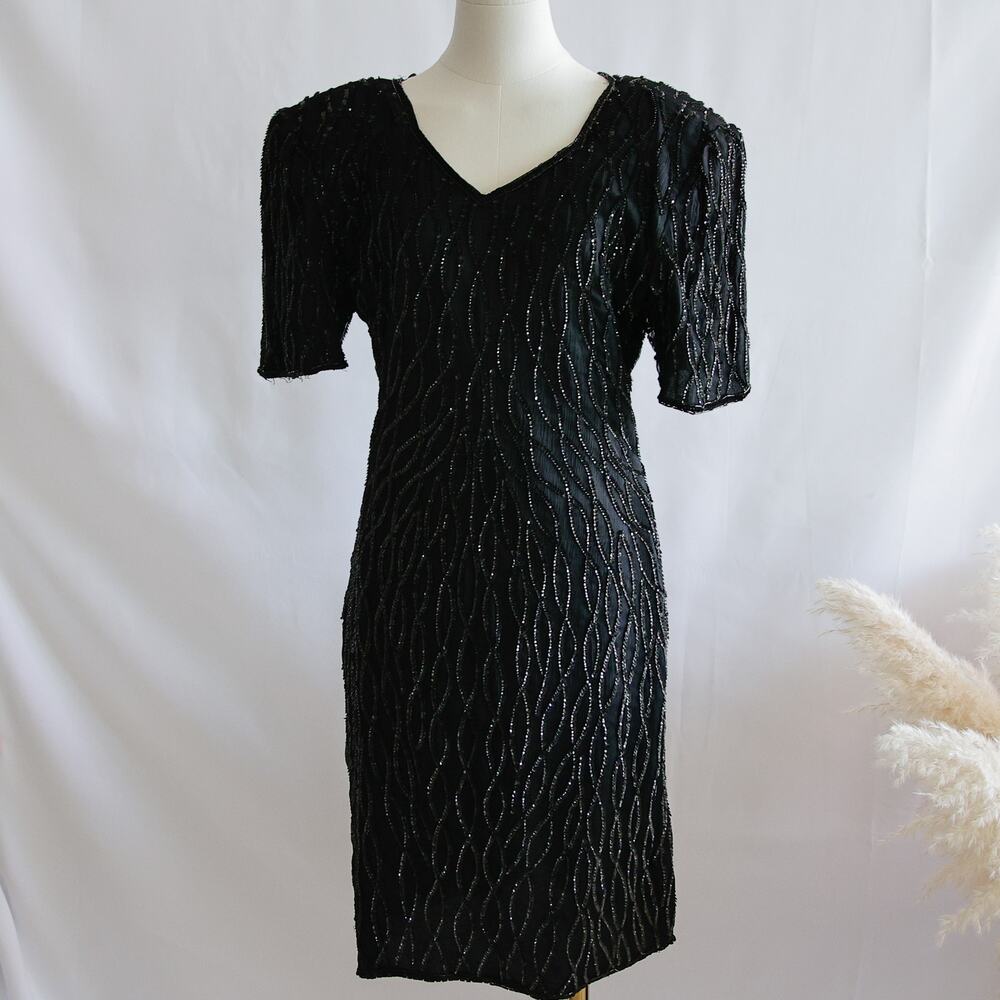 Mark & john by Sam Vintage silk sequin dress size M